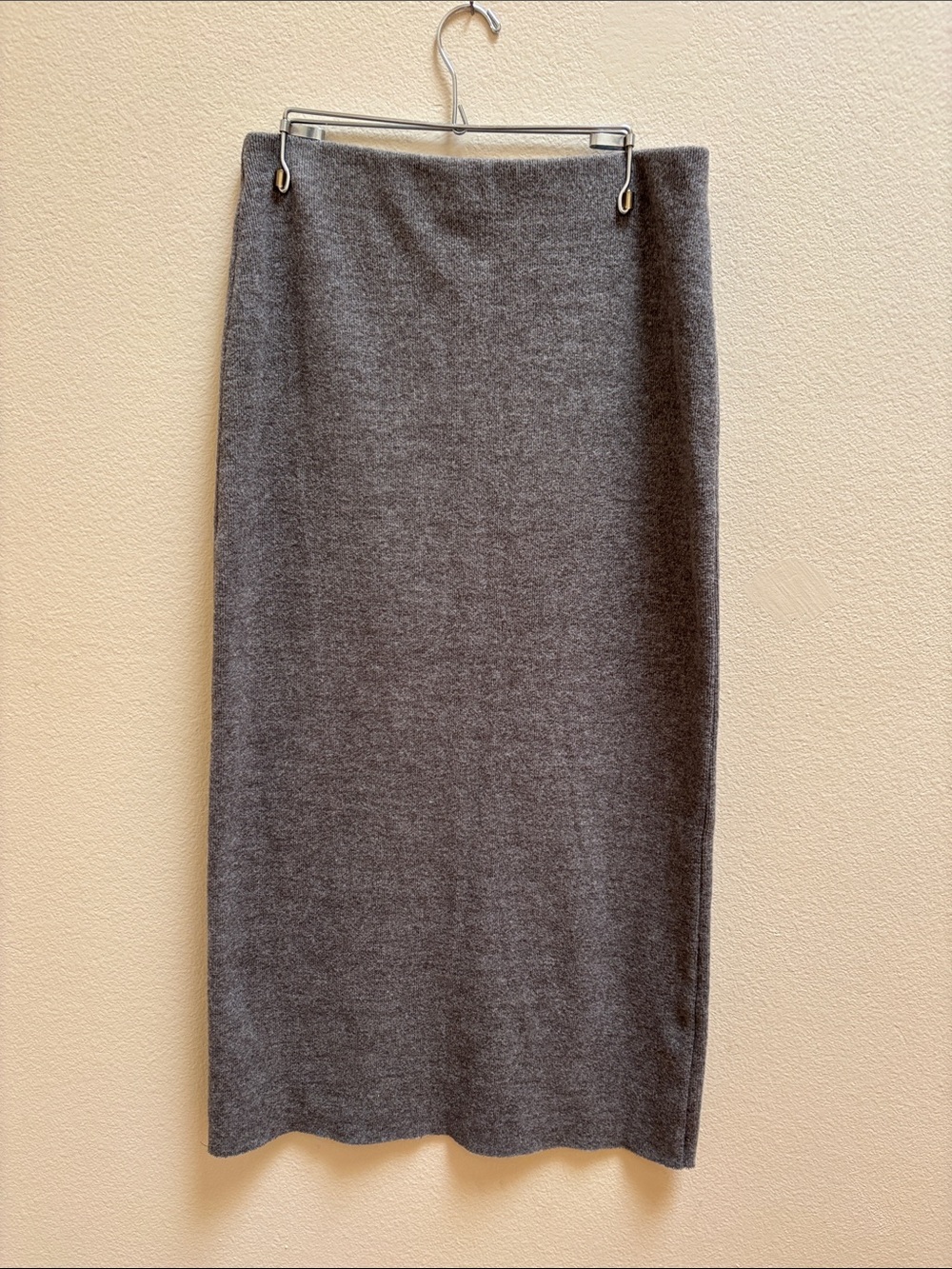 Zara Classic Grey Knit Pencil Skirt Size S